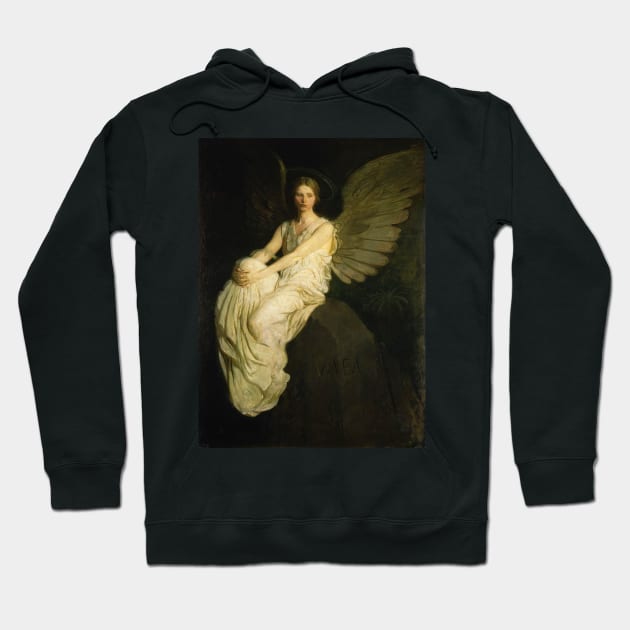 gothic victorian angel painting Hoodie by EmikoNamika